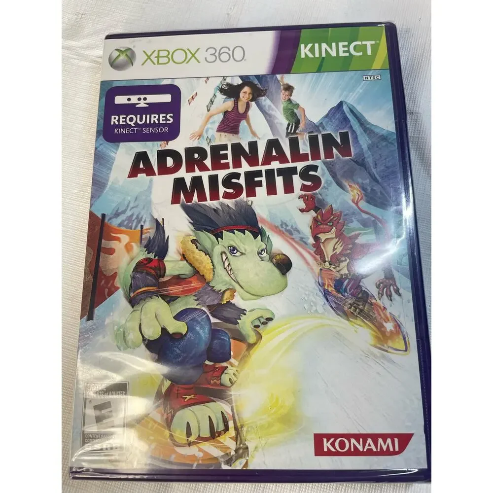 NEW Sealed Microsoft XBOX 360 Adrenalin Misfits Kinect Konami